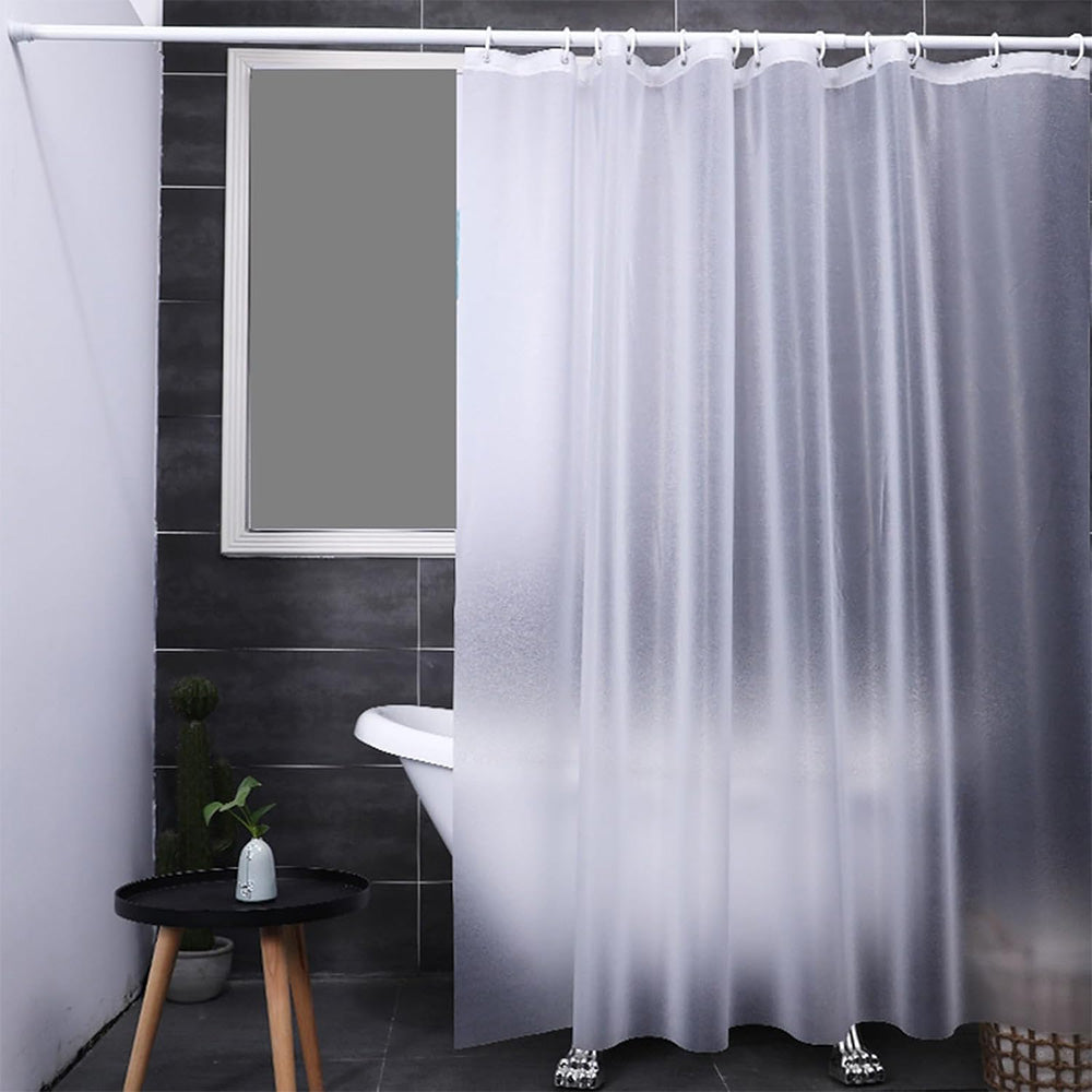 Shower Curtain PEVA Thickened Curtain Liner 180x180cm with Rustproof Grommets and Hooks