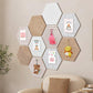 Hexagon Felt Bulletin Board Wall Panels Self Adhesive Pin Board