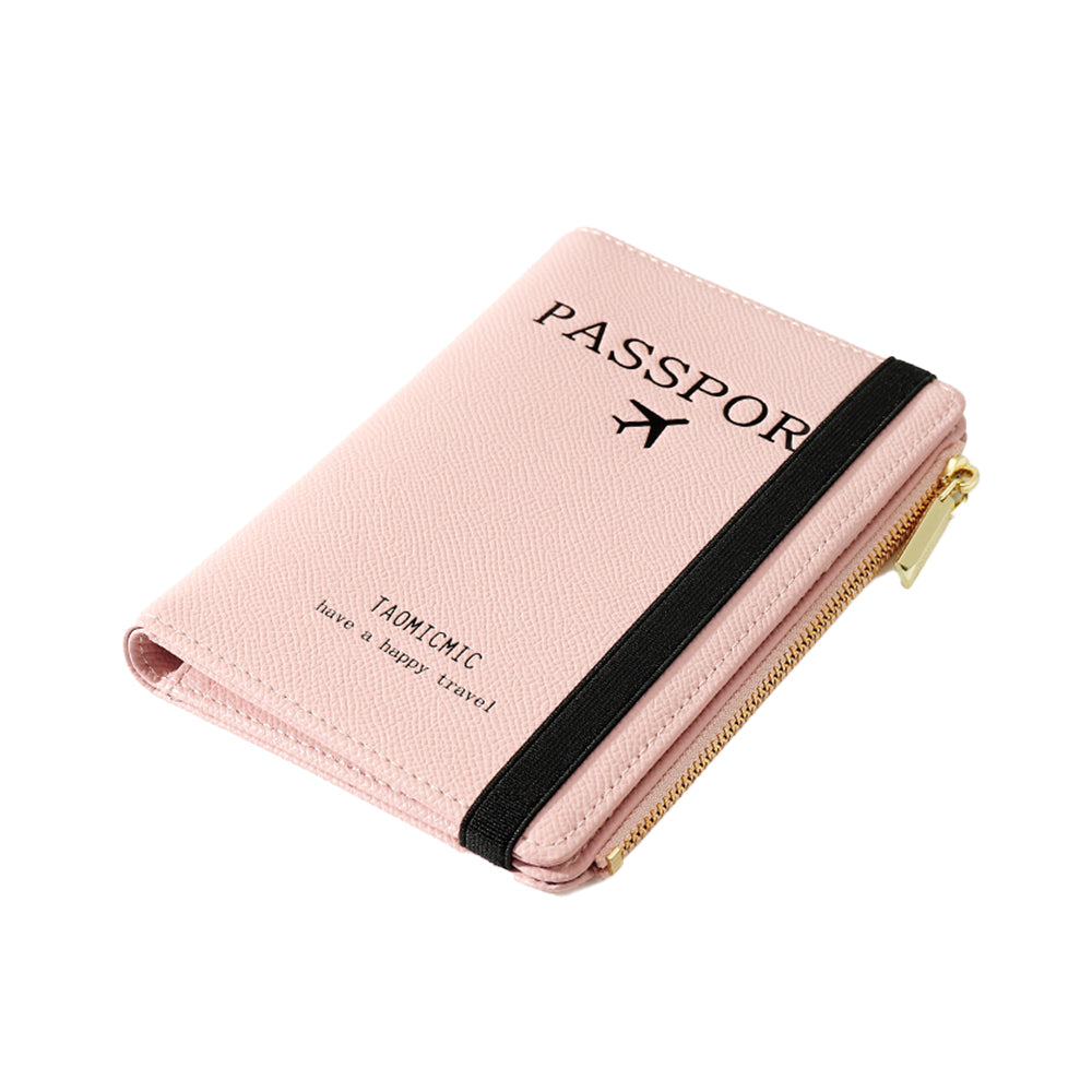 RFID Passport Holder Cover Card Wallet Holder with Zipper