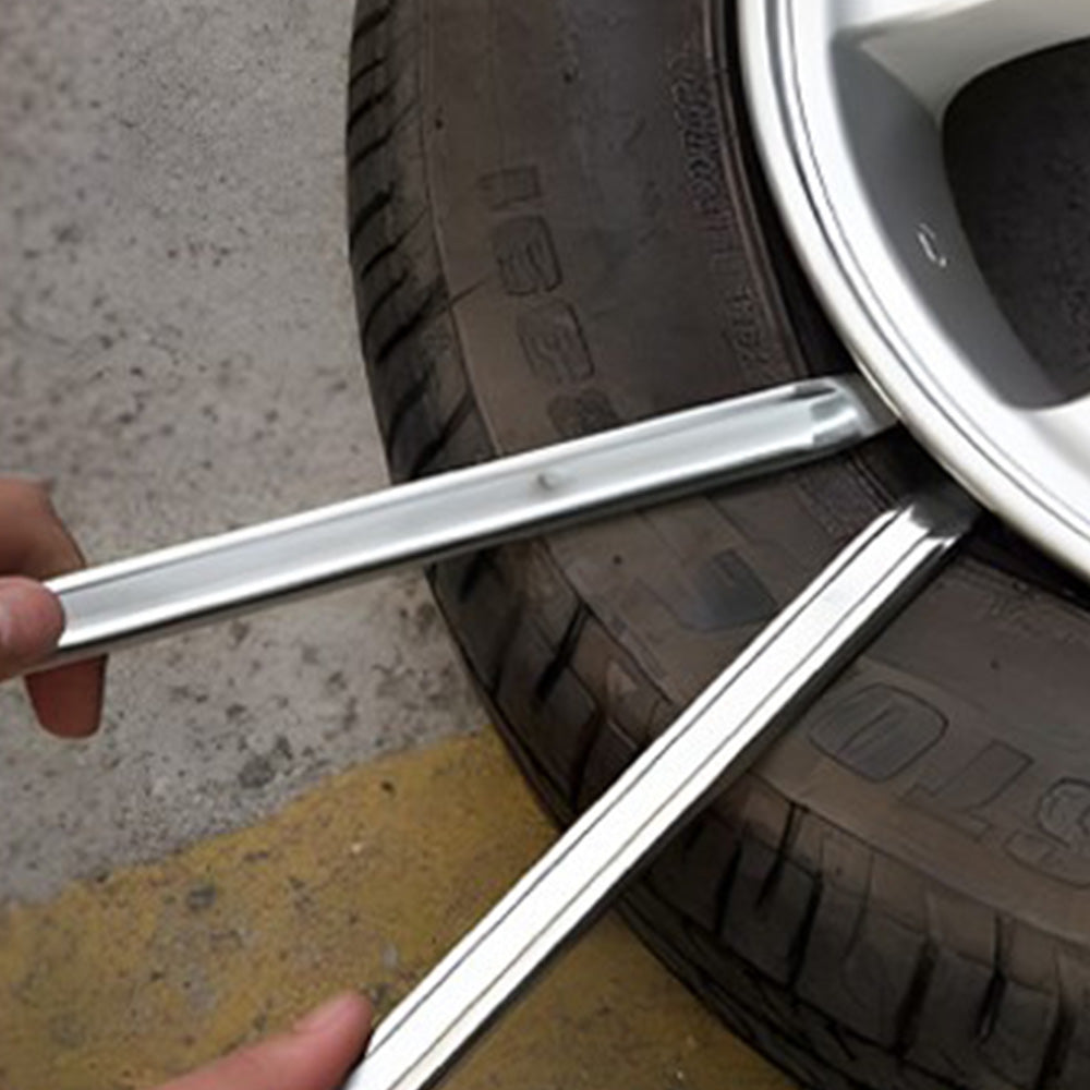 Double Head Heavy Duty Steel Tyre Lever Tool with Curved and Straight Ends