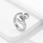 Stainless Steel Wrench Shaped Industrial Punk Ring for Men and Women-Silver