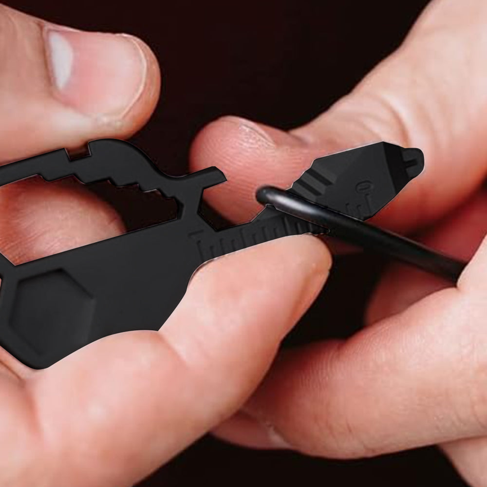 24-in-1 Key-shaped Multitool Keychain