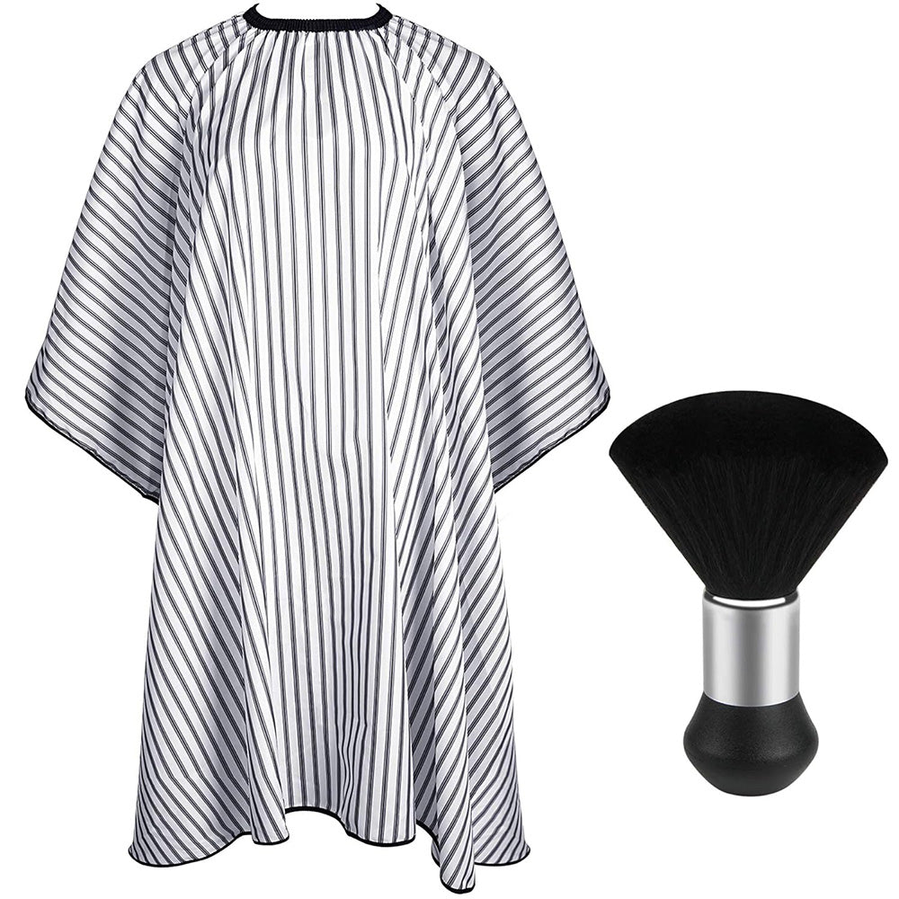 Hair Cutting Cape Set Barber Cape with Neck Duster Brush for Men Women Salon Supplies