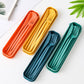 Reusable Travel Utensils Set with Case Portable Knife Fork Spoons Cutlery Set
