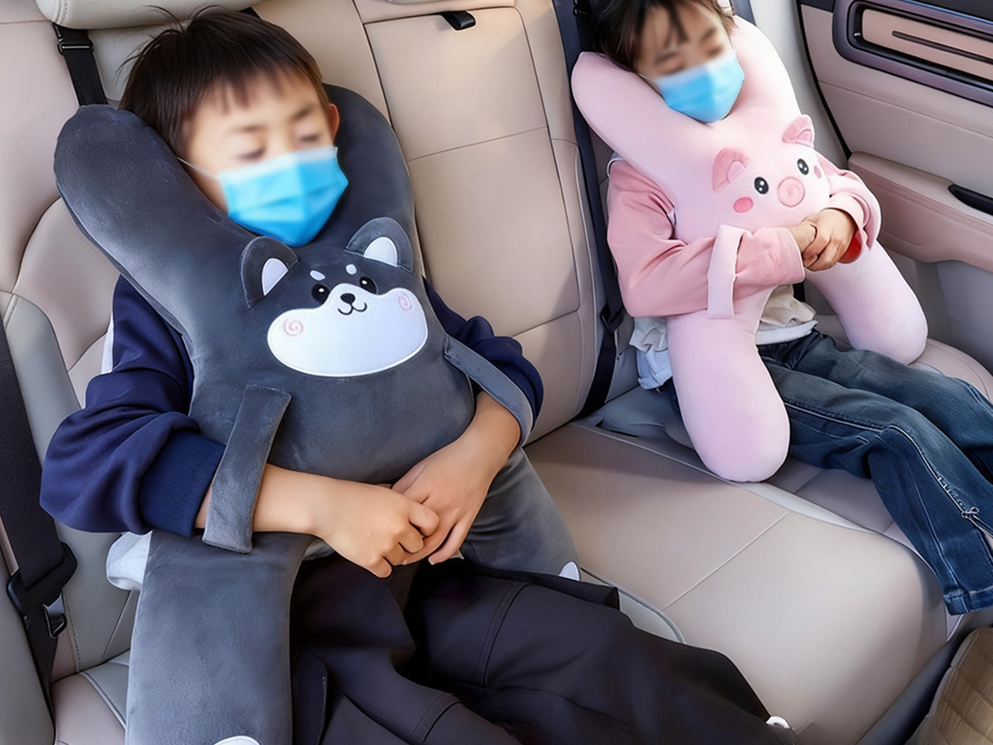 Kids Car Backseat Sleep Pillow Children Car Seat Sleeping Pillow Cushion Head Support Pillow