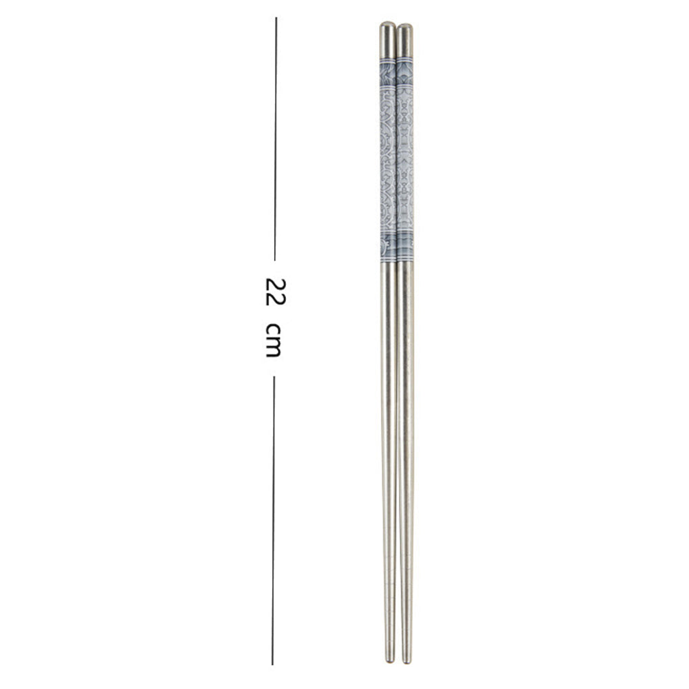 10 Pairs Stainless Steel Chopsticks