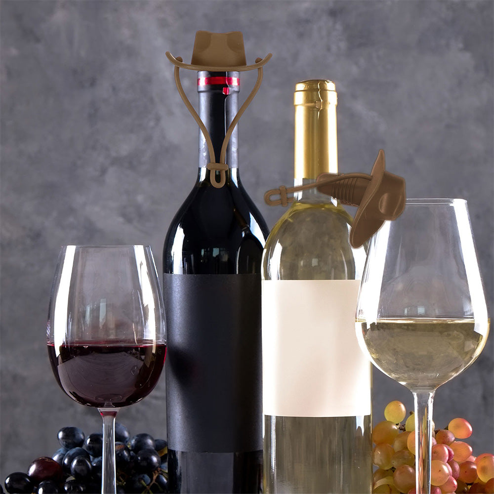 Western Cowboy Hat Silicone Wine Bottle Stopper Champagne Sealer