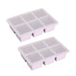 2Pcs 6-Grid Silicone Ice Cube Tray Large Square Ice Cube Mold
