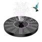 1.5W Solar Powered Bird Bath Fountains with 6 Nozzle Water Feature for Garden Pond
