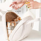 Portable PU Leather Cosmetic Bag with Handle