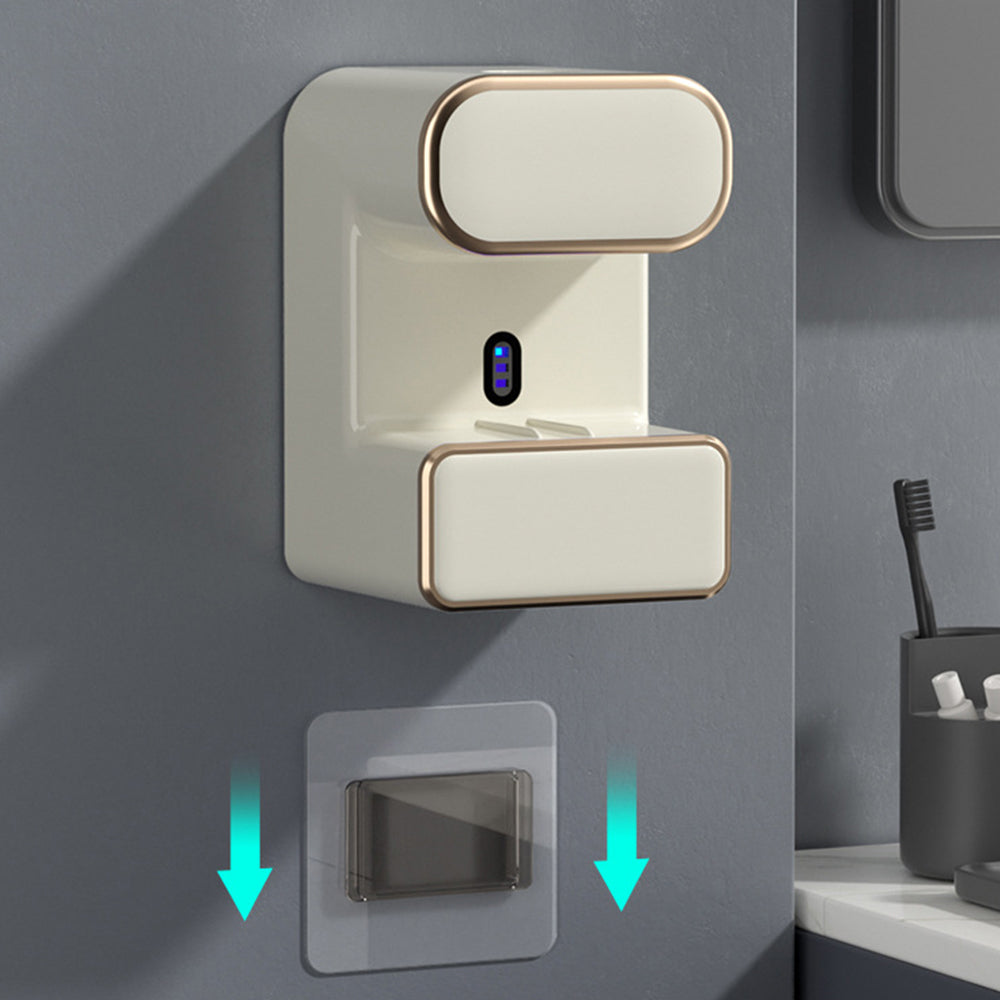 Electric Toothpaste Dispenser with Toothbrush Holders