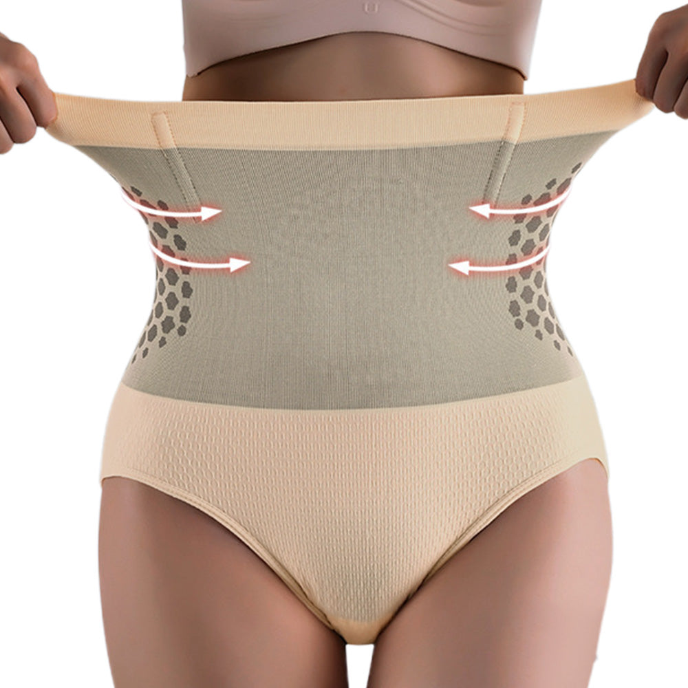 High Waist Shapewear Panty Seamless Postpartum Underwear-Beige