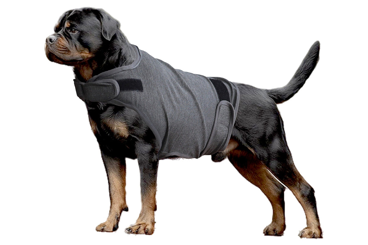 Pet Anxiety Relief Vest Dog Adjustable Calming Wrap for Thunderstorms Travel