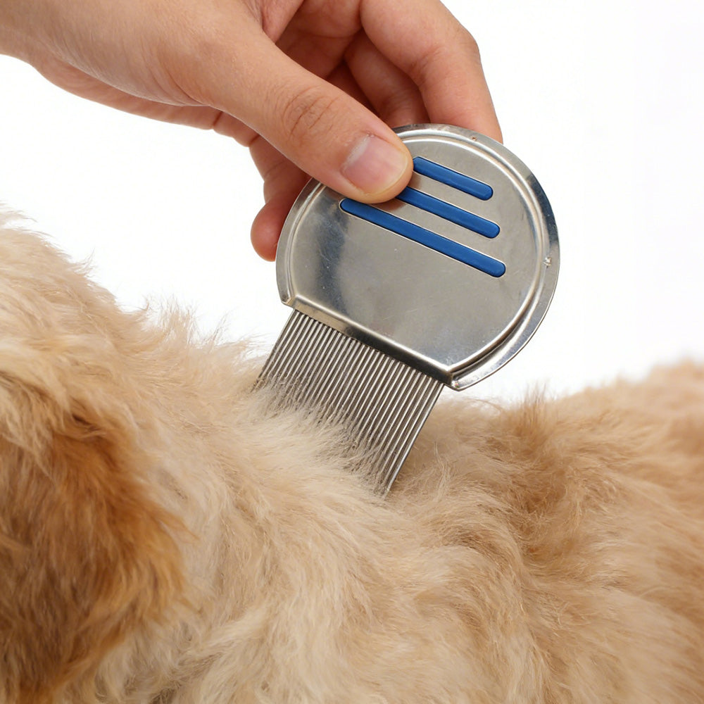 Stainless Steel Pet Flea Comb Fine Tooth Grooming Tool for Dogs Cats