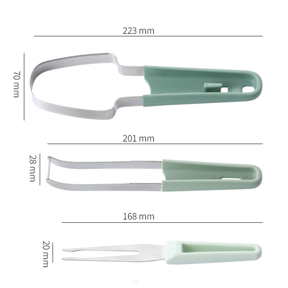 3-in-1 Stainless Steel Watermelon Fork Slicer