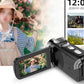 4K Video Camera Camcorder 64MP Vlogging Camera With 28X Digital Zoom for YouTube