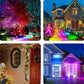 2Pcs LED Solar RGB Outdoor Projector Landscape Lamp