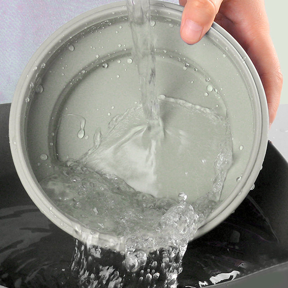 4Pcs Collapsible Food Storage Containers with Lid Microwave Freezer Security