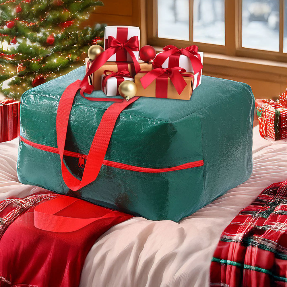 3pcs Large Christmas Tree Storage Bags PE Water-Resistant with Reinforced Handles and Zipper