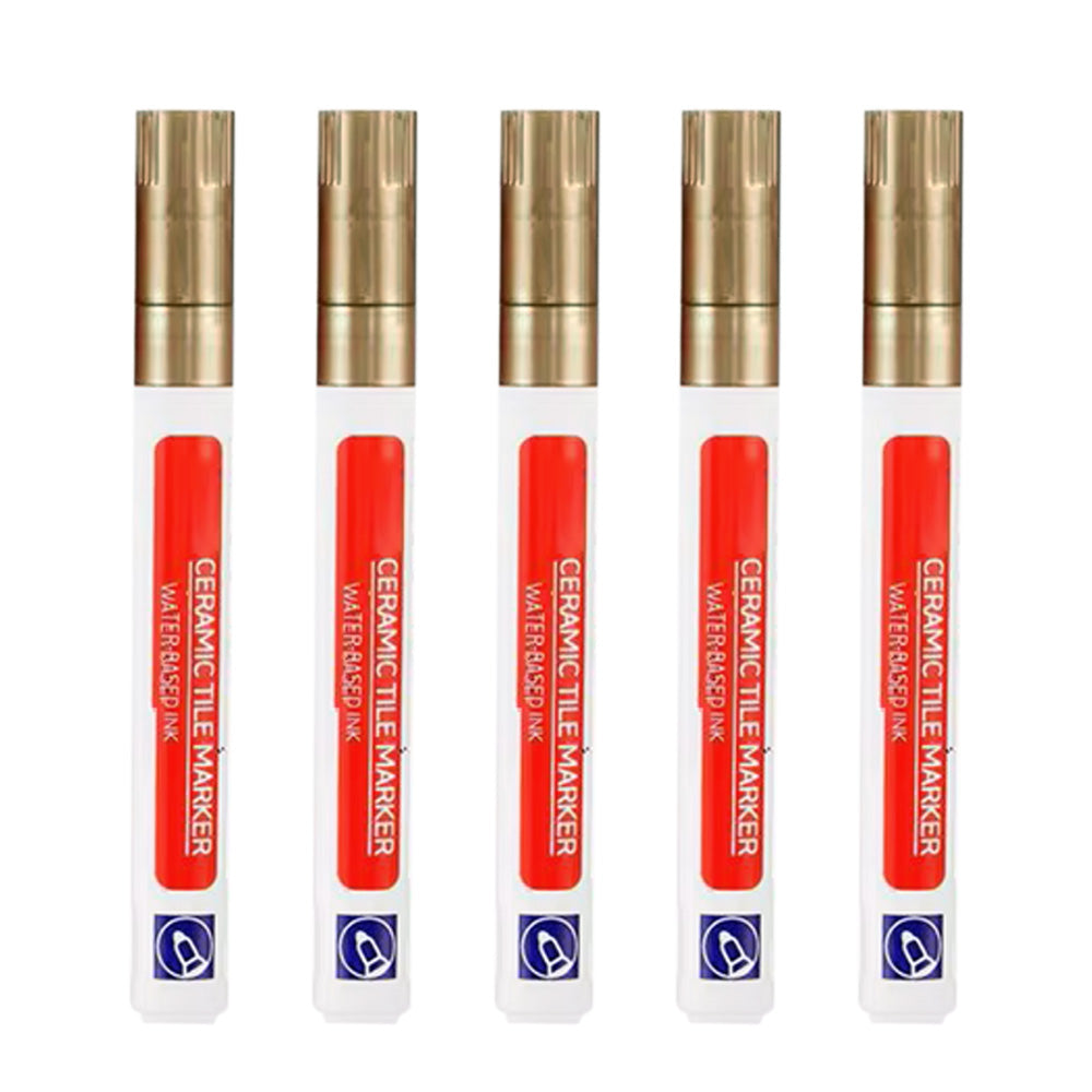 5Pcs Tile Grout Pens Water Resistance for Bathroom Floor Wall Gap Color Repair