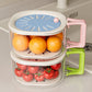 2 in 1 Collapsible Colander and Basin for Washing Draining and Storage
