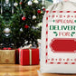 2Pcs Christmas Gift Canvas Bags Santa Sacks Drawstring Christmas Bags