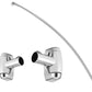 Curved Shower Curtain Rod Stainless Steel Shower Rods for Bathroom Bathtub