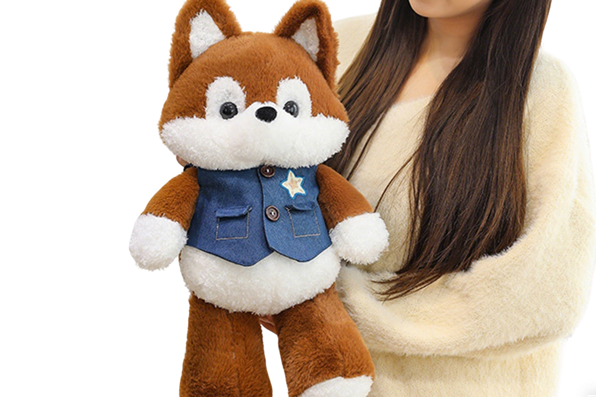 Soft Plush Toy Husky Stuffed Animal Cuddly Dog Doll Teddy