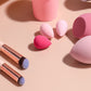 18Pcs Makeup Brushes Set with Makeup Sponges and Storage Bucket