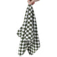 4 Piece Checkered Coral Fleece Towel Set Bath Face Towels