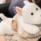 Stress Relief Realistic West Highland White Terrier Plush Toy Soft Cuddly Lying Stuffed Dog Animal