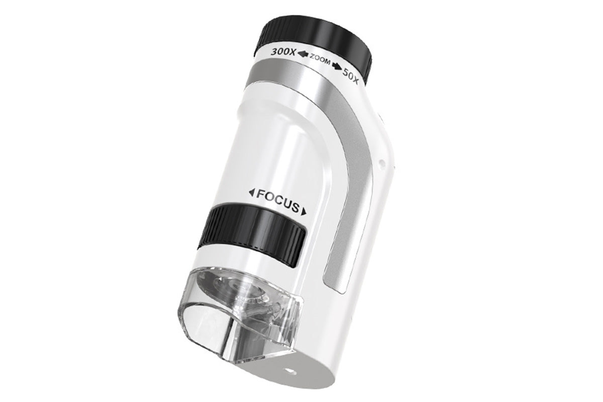 50X-300X Handheld Microscope with LED Lights Portable Pocket Zoom