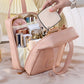 PU Leather Travel Cosmetic Bag with Handle