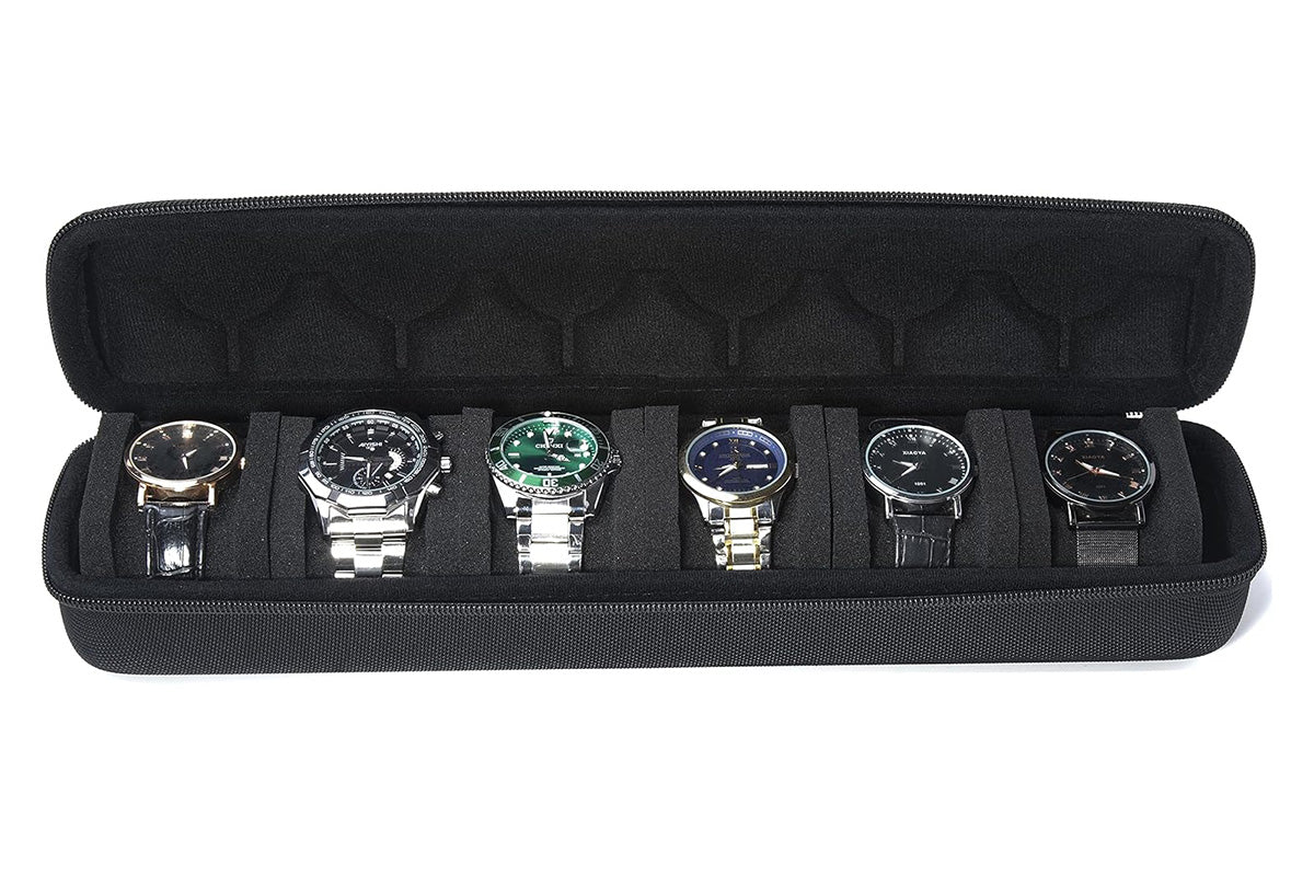 Portable Watch Storage Box Travel Storage Organizer Watch Roll Display Case