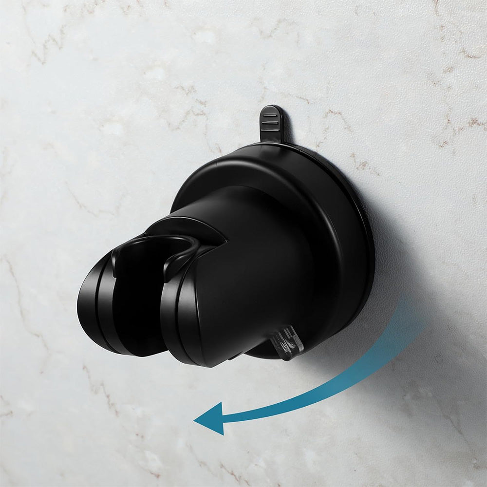 Adjustable Vacuum Suction Shower Head Holder with No Drill Mount