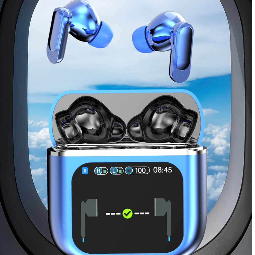 Bluetooth 5.4 Wireless Earbuds Stereo Bass Headphones With Touch Screen