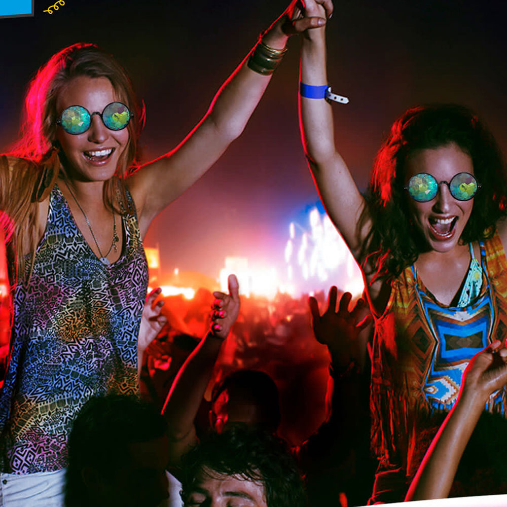Kaleidoscope Rave Glasses Festivals Rainbow Sunglass