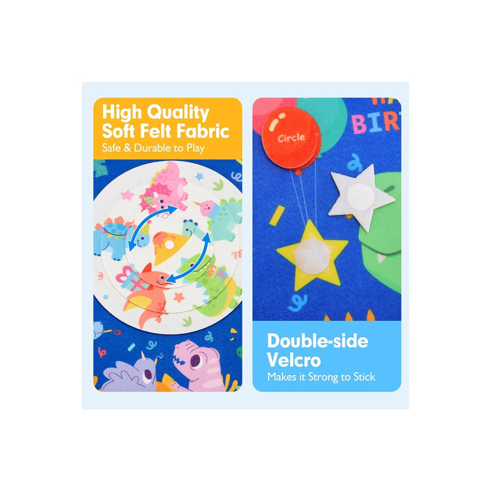 Busy Board Sensory Education Book Felt Bag Toy DIY Learning Activity