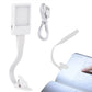 LED Book Reading Light Lamp USB Rechargeable Flexible Clip On Bed Desk Table