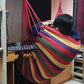 Outdoor Hanging Chair with 2 Cushions Dormitory Hammock Swing Indoor Swing