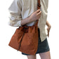 Nylon Crossbody Shoulder Tote Bag Large Capacity Drawstring Bucket Bag