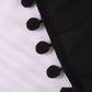 Pompom Fringe Bed Skirt Ruffle Valance Elastic Bed Wrap Around