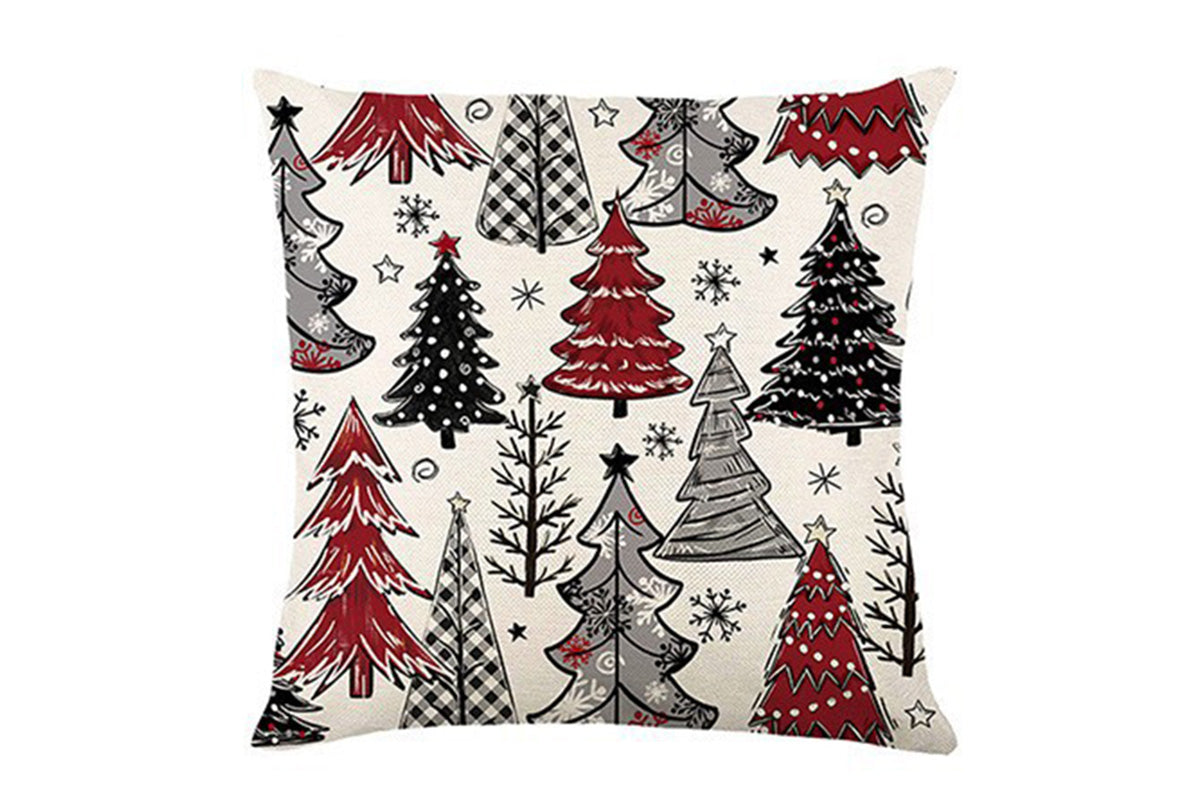 Set of 4 Christmas Pillow Covers Decorative Throw Pillow Covers for Sofa