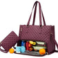 2-in-1 Tote Travel Bag and Wallet with Insulated Lunch Compartment
