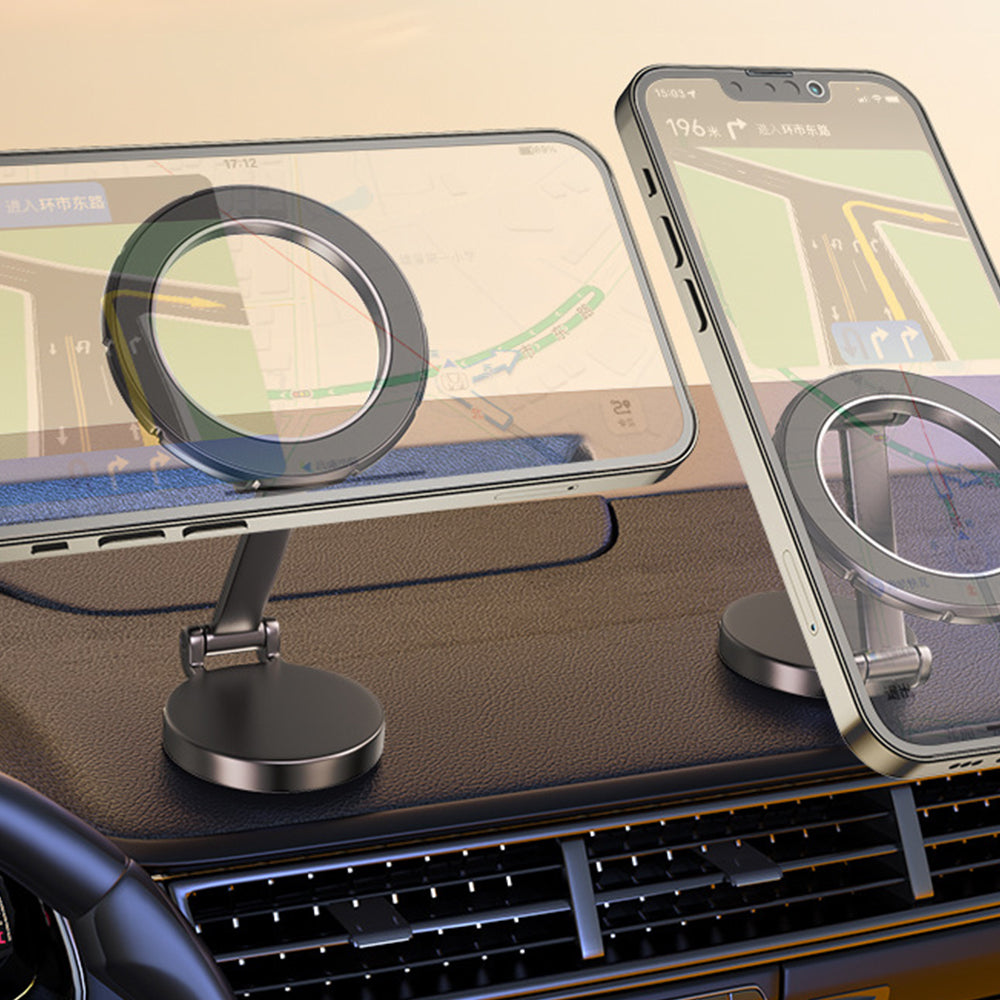 2Pcs Metal Magnetic Foldable Car Phone Holder