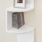 5 Tier Large Zigzag Corner Wall Mounted DVD CD Storage Display Shelf