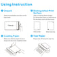 Wireless Bluetooth Portable A4 Thermal Mobile Printer with 100Pcs Thermal Paper