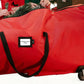 Handy Laundry Rolling Christmas Tree Storage Bag With Handle For Easy Transport-Red