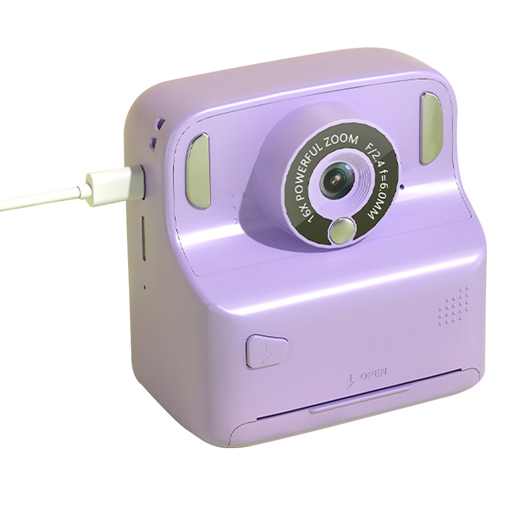 Kids Instant Print Camera with 32GB Memory Card and 5 Rolls Print Paper