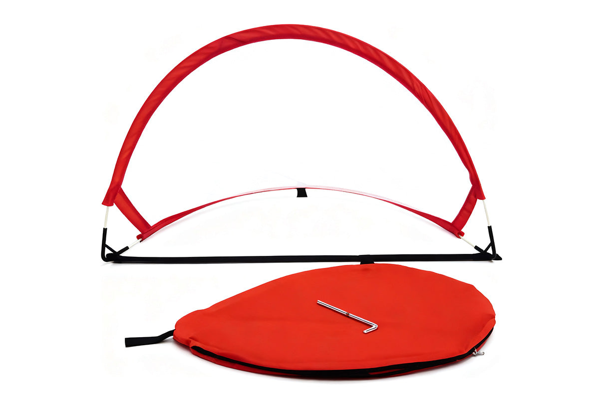 Portable Pop Up Soccer Goal Set with 3 Ground Pegs and Storage Bag